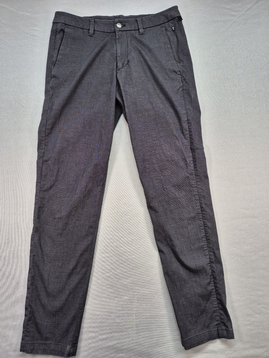 Lululemon Mens Commission Pants Slim 32x32 Dark Gray Chino Secure Pocket Stretch